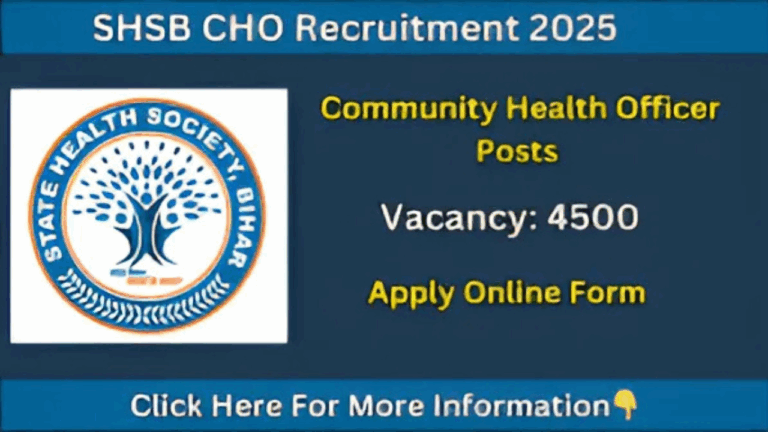 Bihar SHSB CHO Online Form 2025: Everything You Need to Know for Your Sarkari Naukri Journey